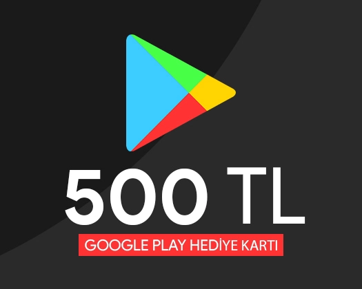 500 TL Google Play Hediye Kartı